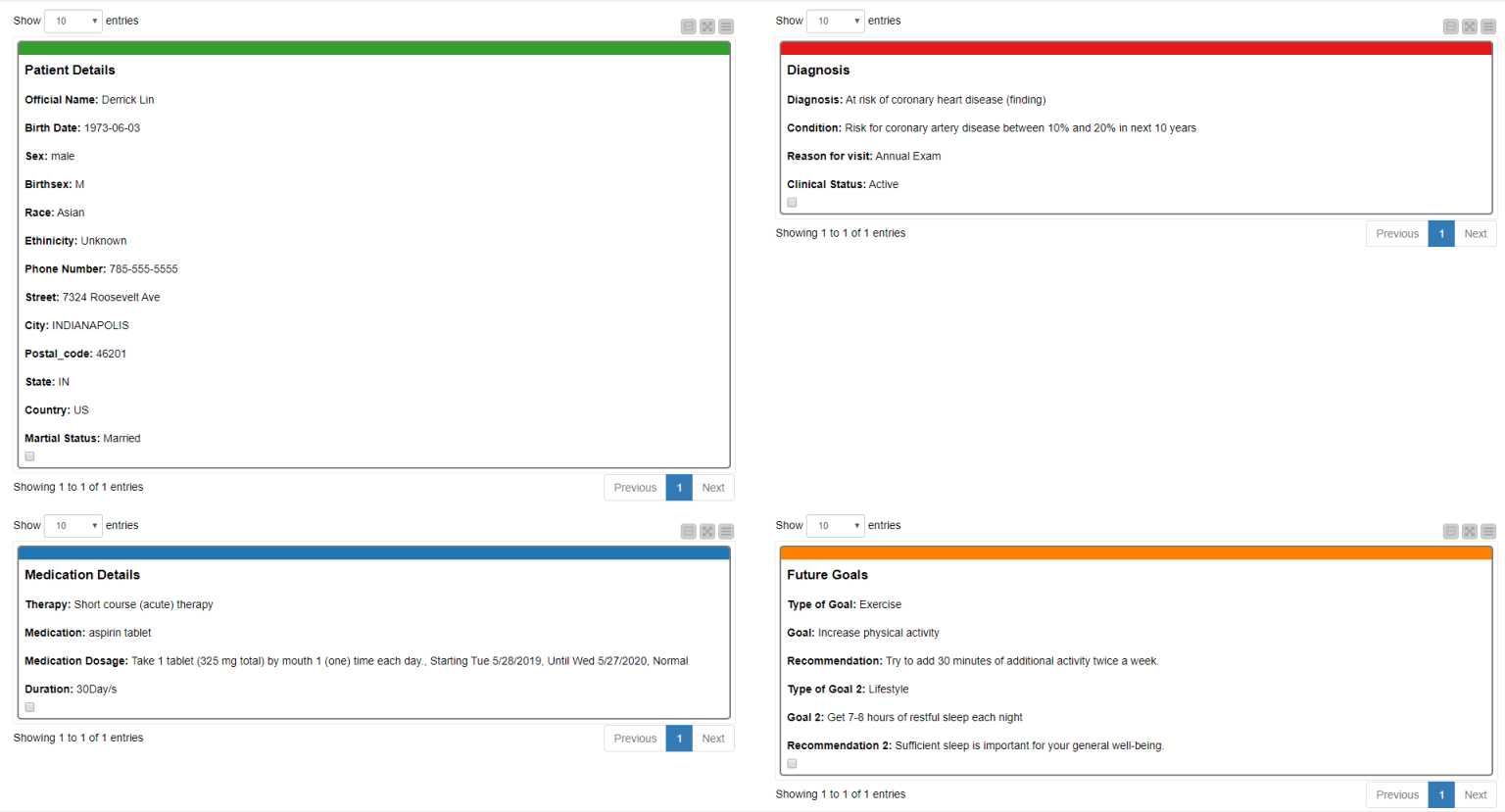 Interact with Epic on FHIR to visualize patient data