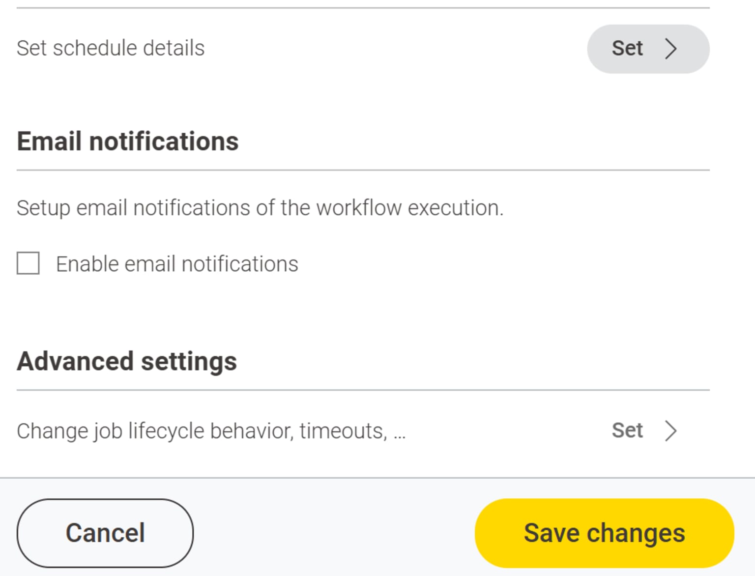 email notification