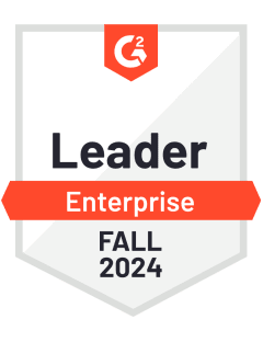 G2 Leader Enterprise Fall 2024 badge