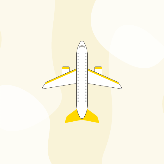 An airplane taking off