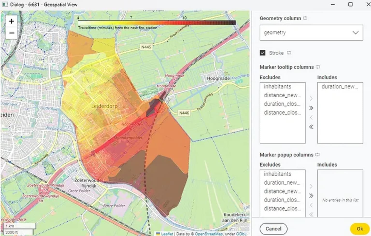 Fight fire with geospatial analysis in KNIME