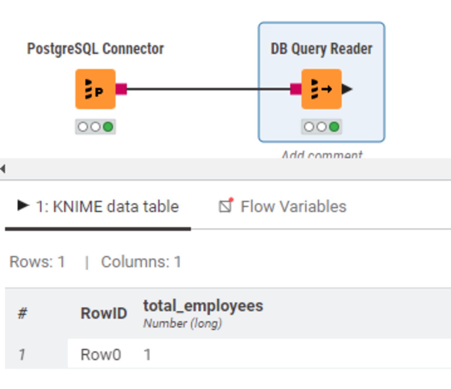 Postgresql-connector-and-db-query-reader
