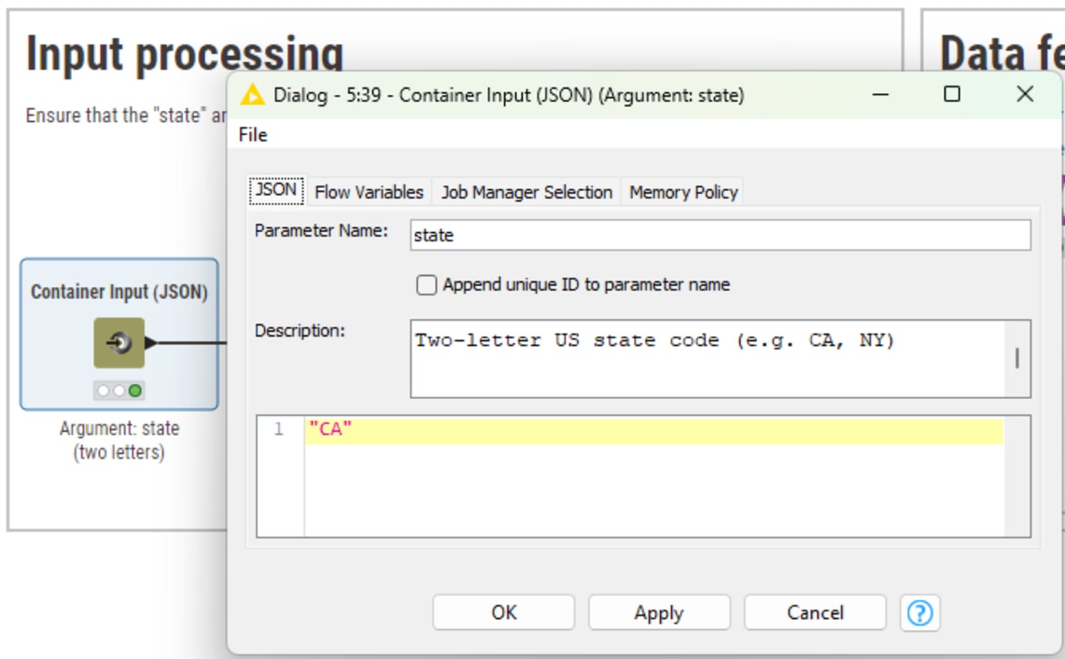 Input processing