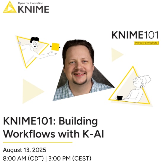 KNIME101: Building Workflows with K-AI header