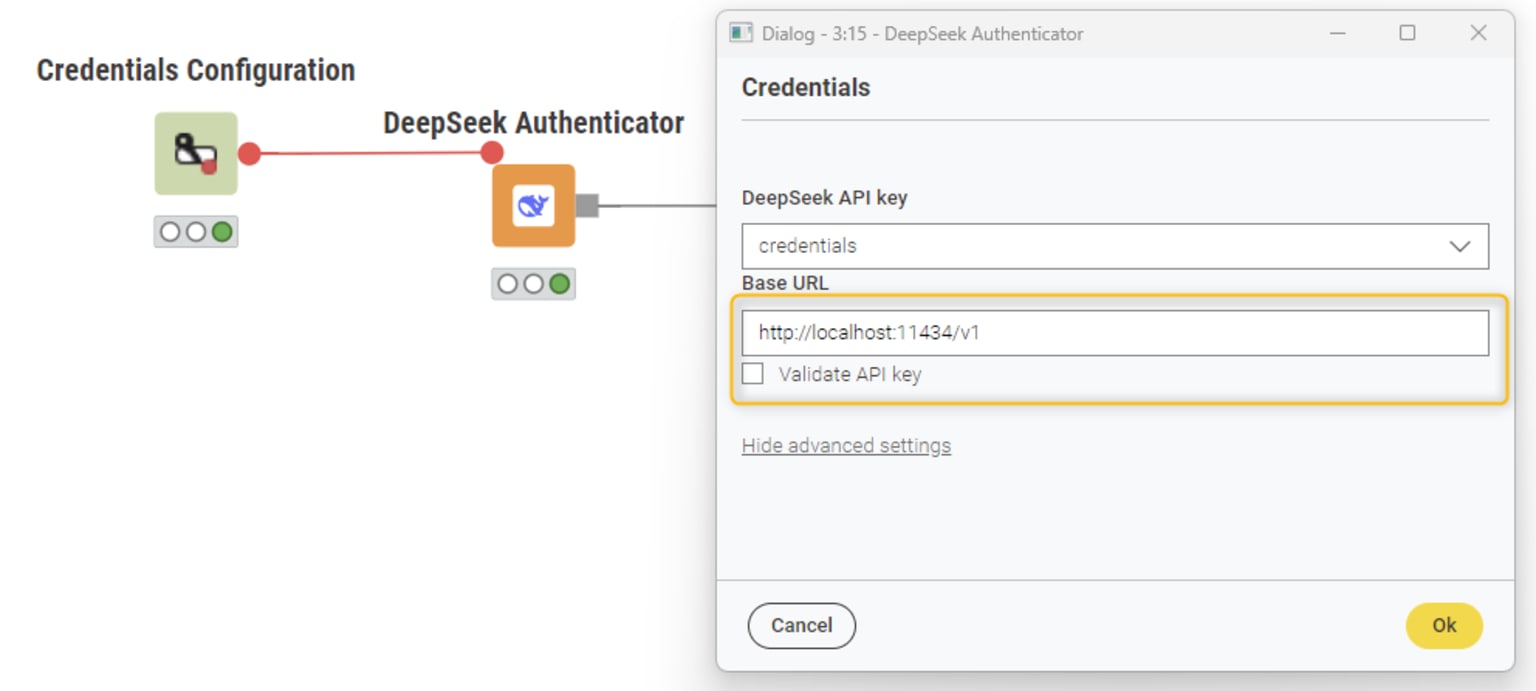 DeepSeek in KNIME AI Extension
