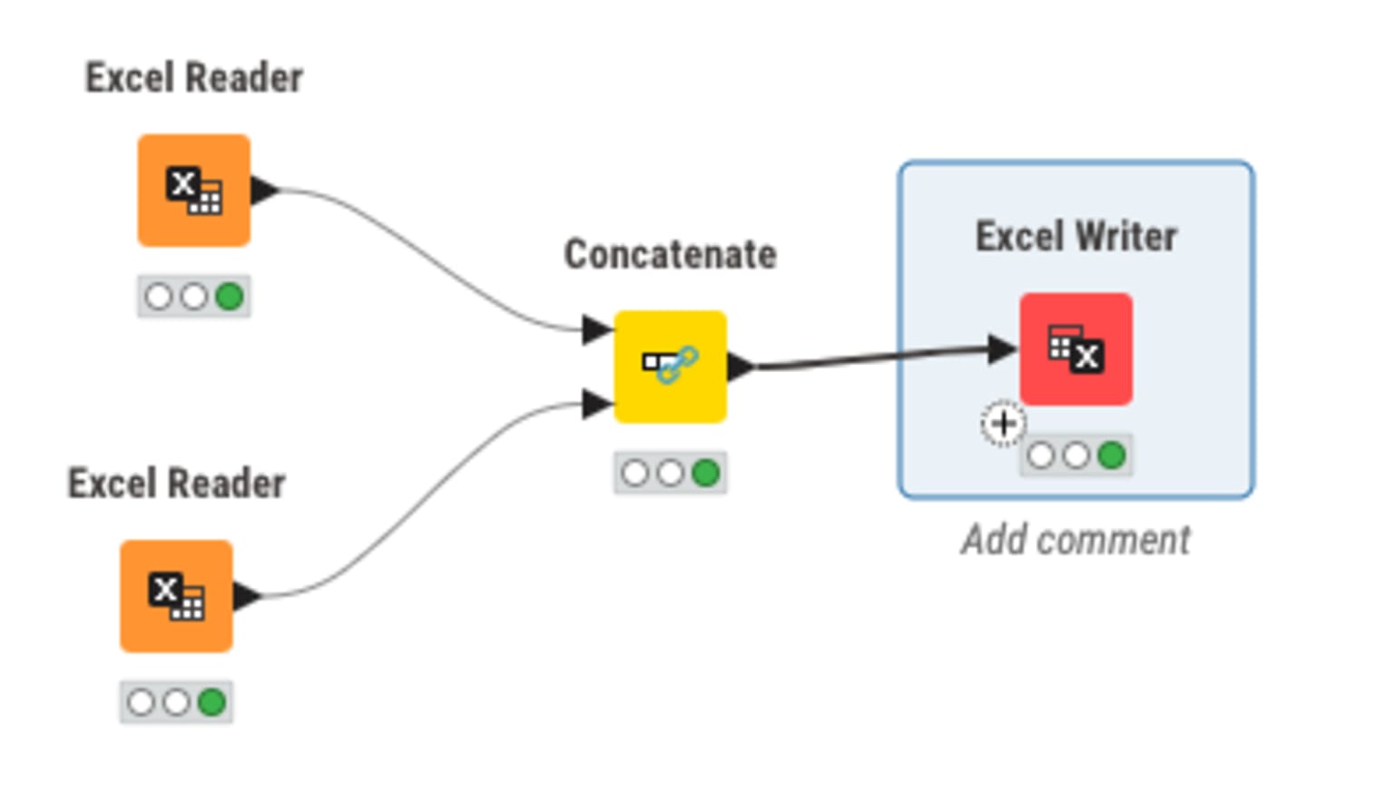 Excel reader concatenate