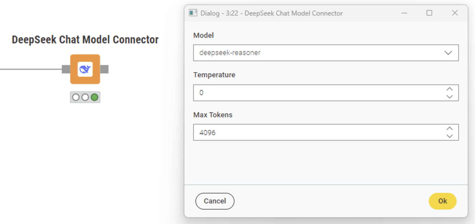 DeepSeek in KNIME AI Extension