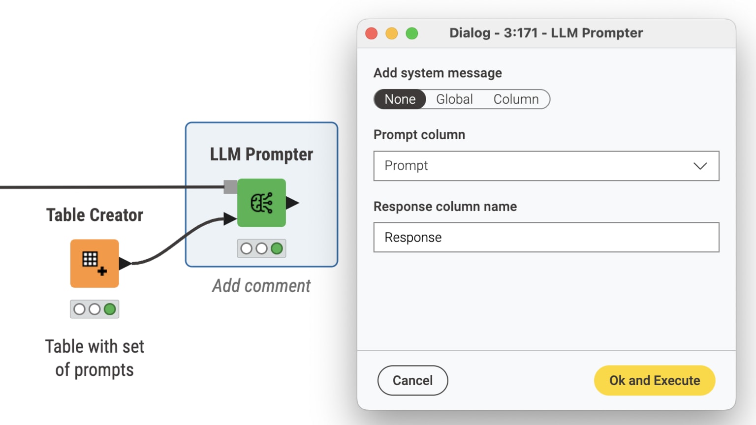LLM Prompter in KNIME AI Extension