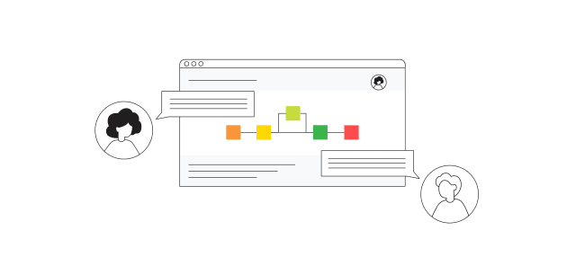Stylized KNIME workflow being discussed