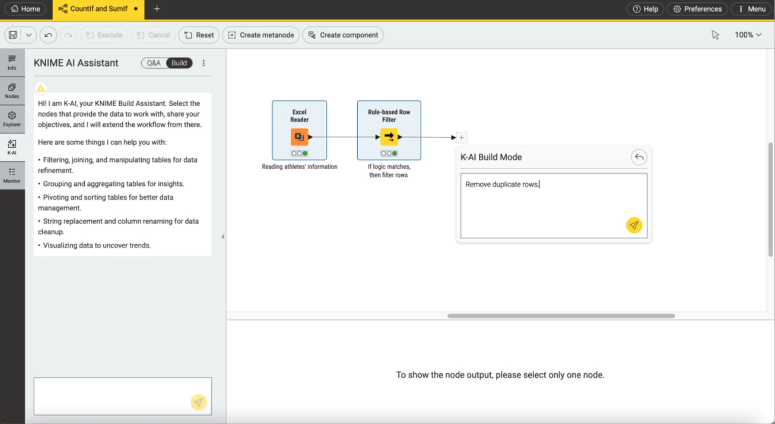 Using K-AI a build a workflow