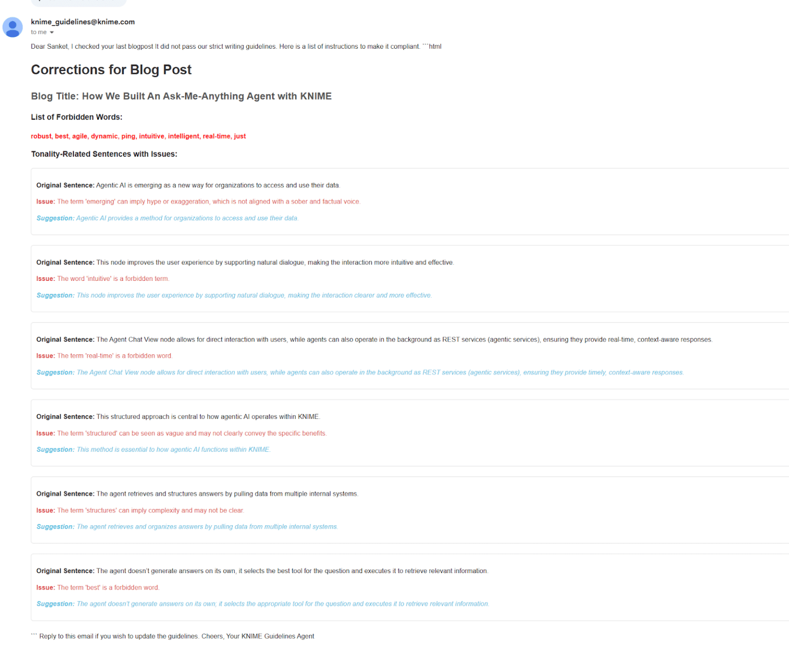blog post corrections