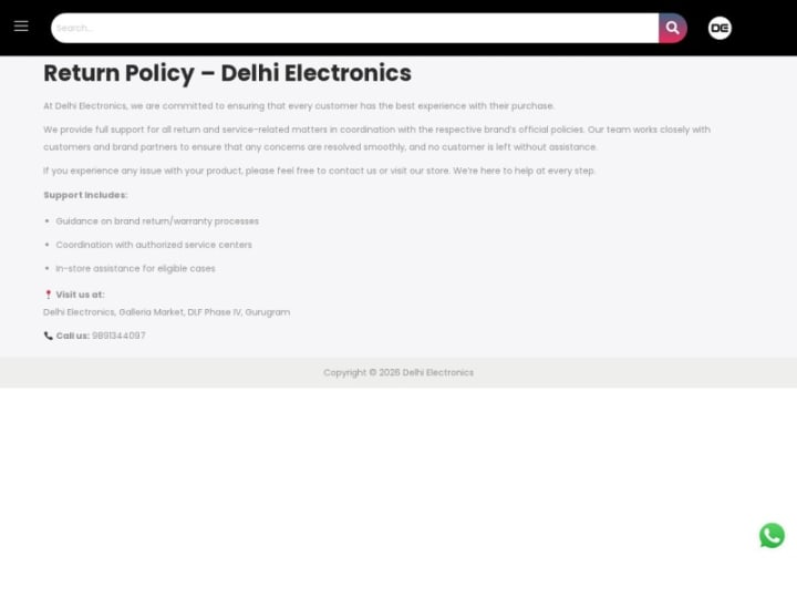 Returns Policy