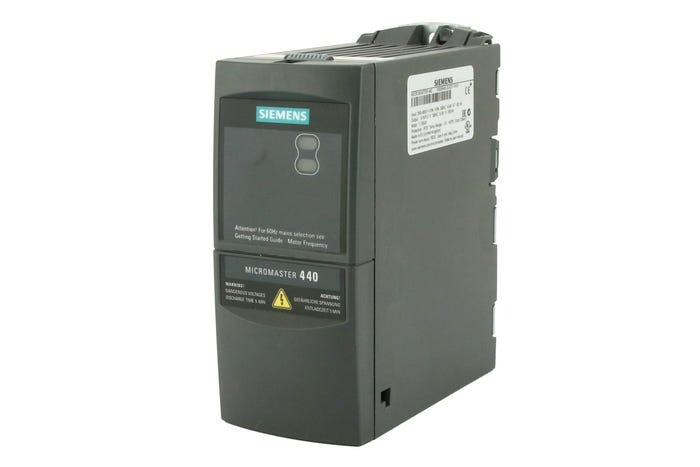 6SE6440-2UD17-5AA1 - Variador de frecuencia Siemens serie MICROMASTER 440, 0,75 kW, 400 V ac, 3 fases, 3,7 A, 0 → 550Hz, IP20 SIEMENS | Automatización industrial Perú