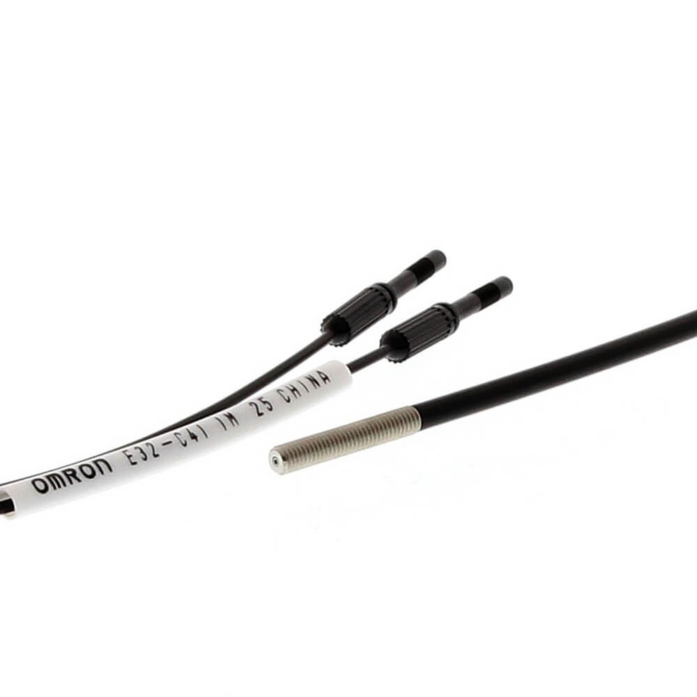 E32-C41 1M - Cabezal sensor de fibra óptica, difuso, axial cilíndrico M3, para usar con lente, fibra R25, cable de 1 m OMRON | Automatización industrial Perú