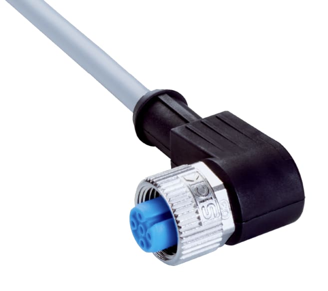 YG2A14-100VB3XLEAX - Cable: para sensores/automática; M12; PIN: 4; angular; 10m; enchufe SICK | Automatización industrial Perú