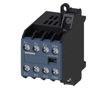 3TG1010-0AL2 - relé de potencia, AC-3, 8,4 A, 4 kW/400 V, tripolar, 230 V AC, 45-450 Hz, contactos auxiliares: 1 NA, borne de tornillo SIEMENS | Automatización industrial Perú