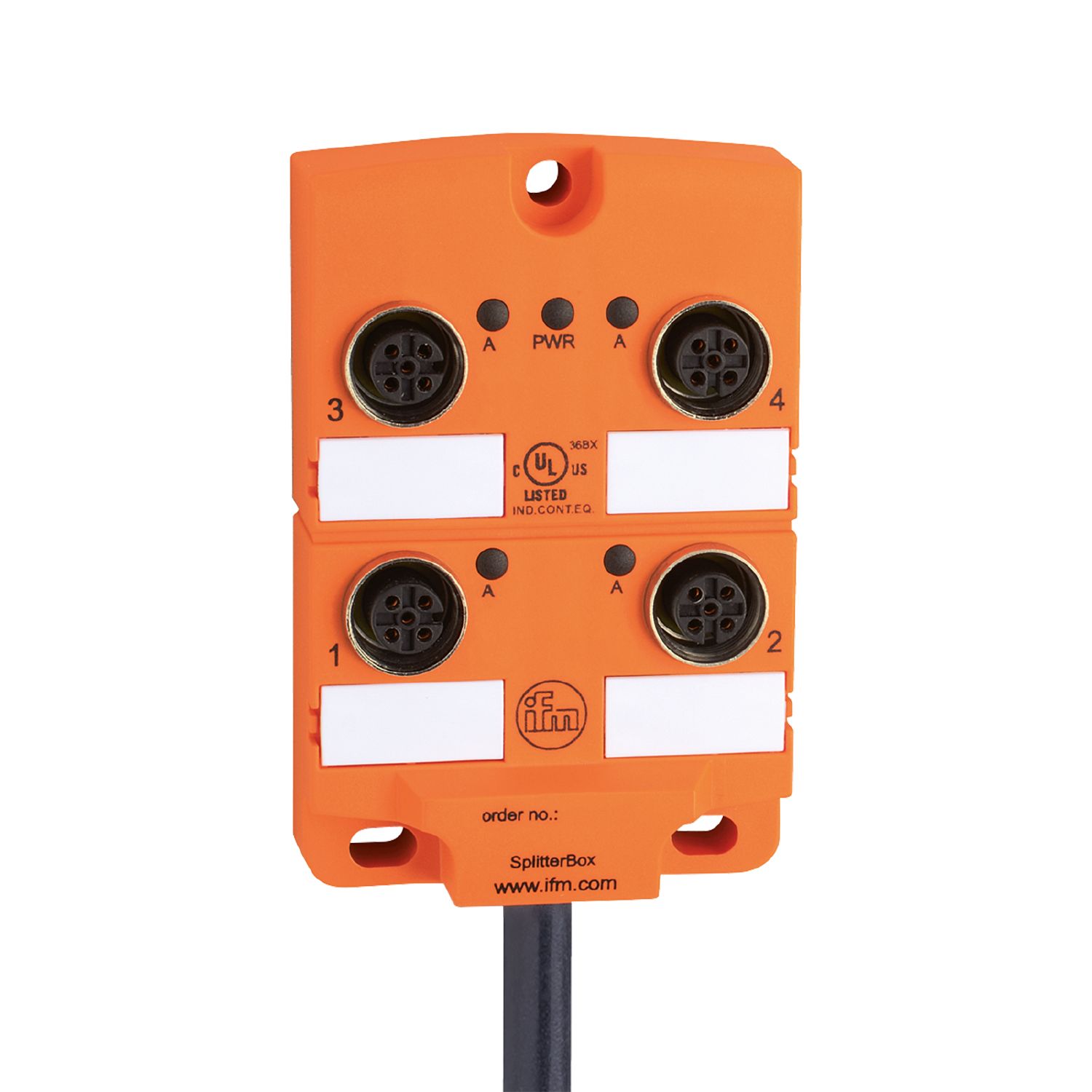 EBC027 - Caja de distribución ifm electronic serie EBC, 4 puertos, 10 m IFM | Automatización industrial Perú