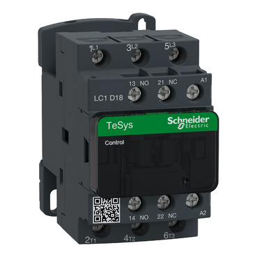 LC1D18M7 - Contactor TeSys D 3P AC-3 440V 18A Bobina 220 VAC SCHNEIDER | Automatización industrial Perú
