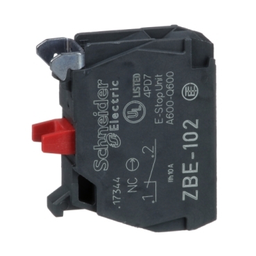 ZBE102 - Bloque de contacto para boton de control, pulsador Ø 22mm, 6A, 120V, 1NC SIEMENS | Automatización industrial Perú
