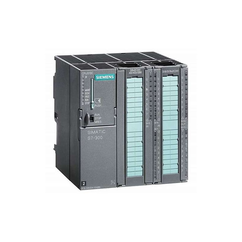 6ES7313-5BG04-0AB0 - SIMATIC S7-300, CPU 313C, CPU compacta con MPI, 24 DI / 16 DO, 4 AI, 2 AO, 1 Pt100, 3 contadores rápidos (30 kHz), fuente de alimentación integrada de 24 VCC, memoria de trabajo de 128 Kbytes, conector frontal ( 2x 40 polos) y se requiere una micro tarjeta de memoria SIEMENS | Automatización industrial Perú