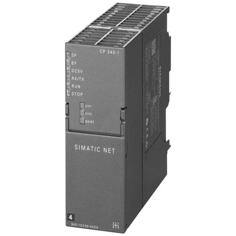 6GK7343-1EX30-0XE0 - procesador de comunicaciones CP 343-1 para conectar SIMATIC S7-300 a Industrial Ethernet vía ISO y TCP-IP, controlador PROFINET IO o dispositivo PROFINET IO, switch de 2 puertos integrado ERTEC 200 SIEMENS | Automatización industrial Perú
