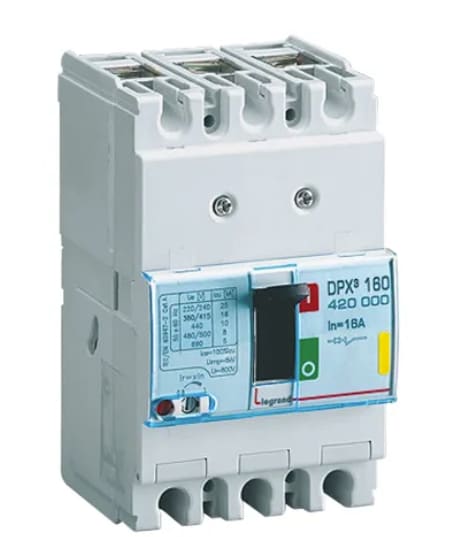 420007 - INTERRUPTOR TERMOMAGNETICO DPX3 160 LCD 3P REG. 128A a 160A 16kA 420007 Legrand LEGRAND | Automatización industrial Perú