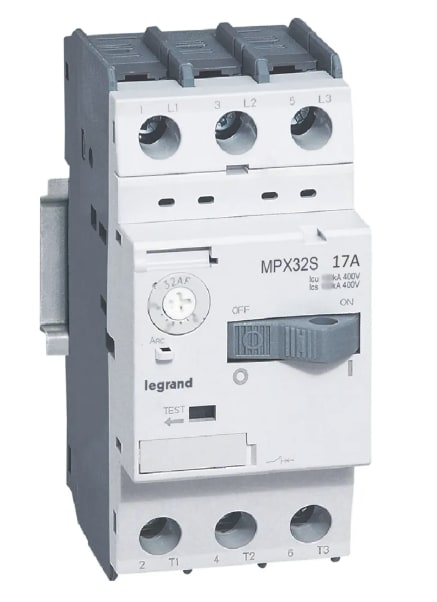 417312 - GUARDAMOTOR MPX3 32S, REG. 11 - 17A, 20kA/415V. 417312 Legrand LEGRAND | Automatización industrial Perú