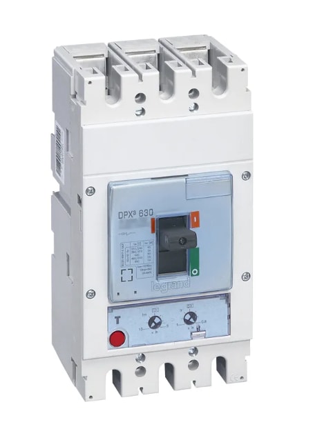 422003 - INTERRUPTOR TERMOMAGNETICO DPX3 630 3P REG. 400A a 500A, 36kA/415VAC 422003 Legrand LEGRAND | Automatización industrial Perú