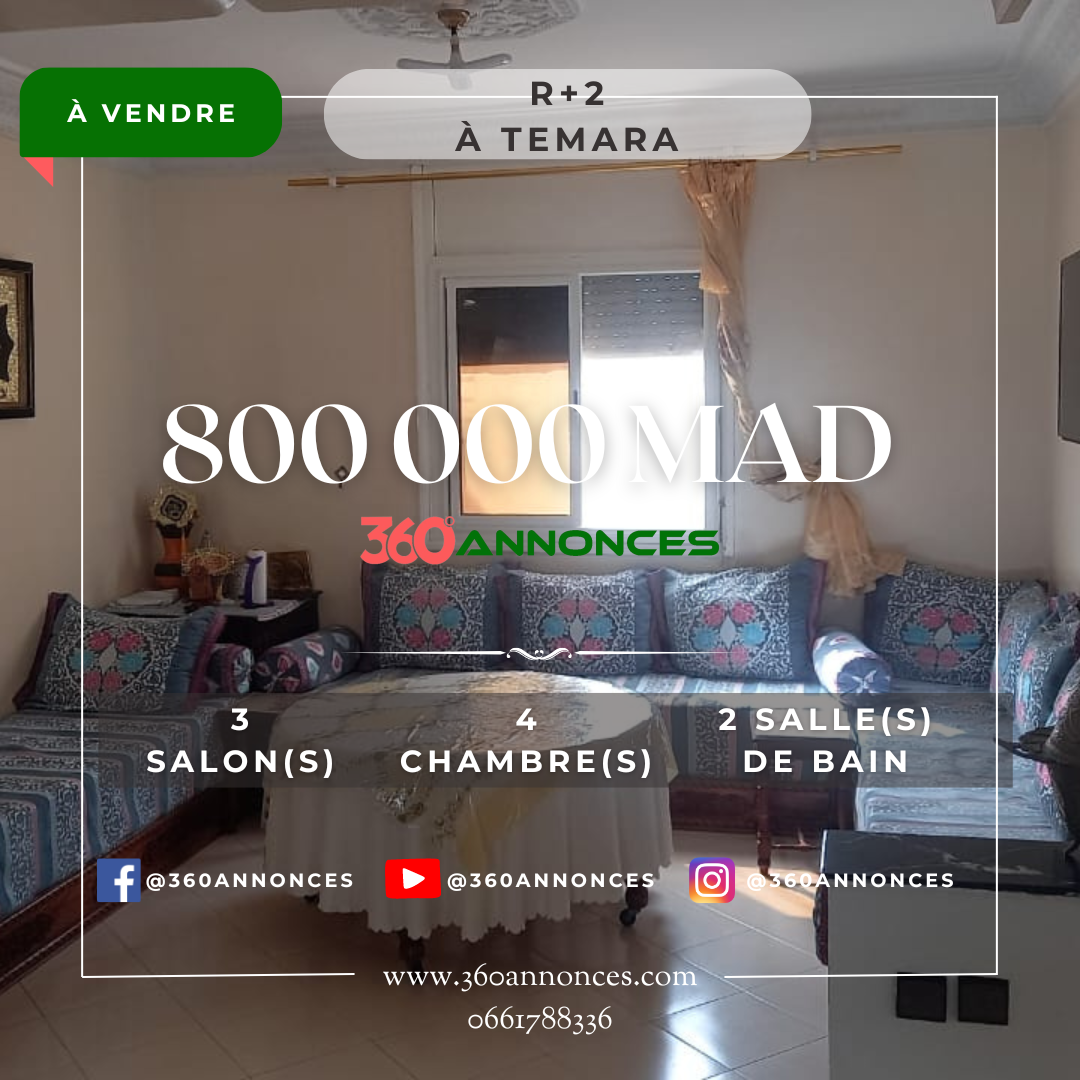 Appartement à vendre à Témara Lot Nahda