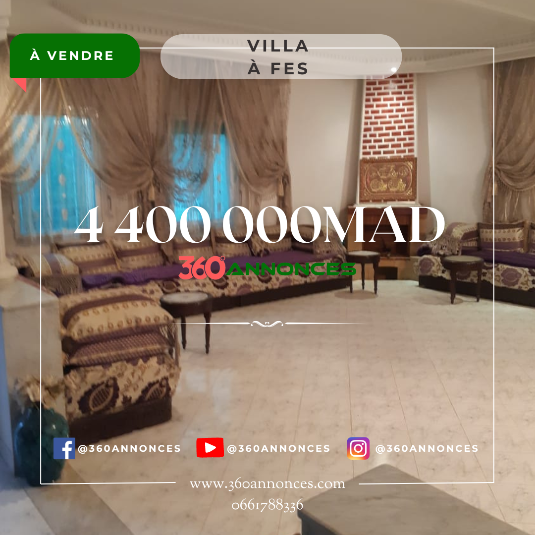 Villa à vendre à Fès Route d'Imouzzer