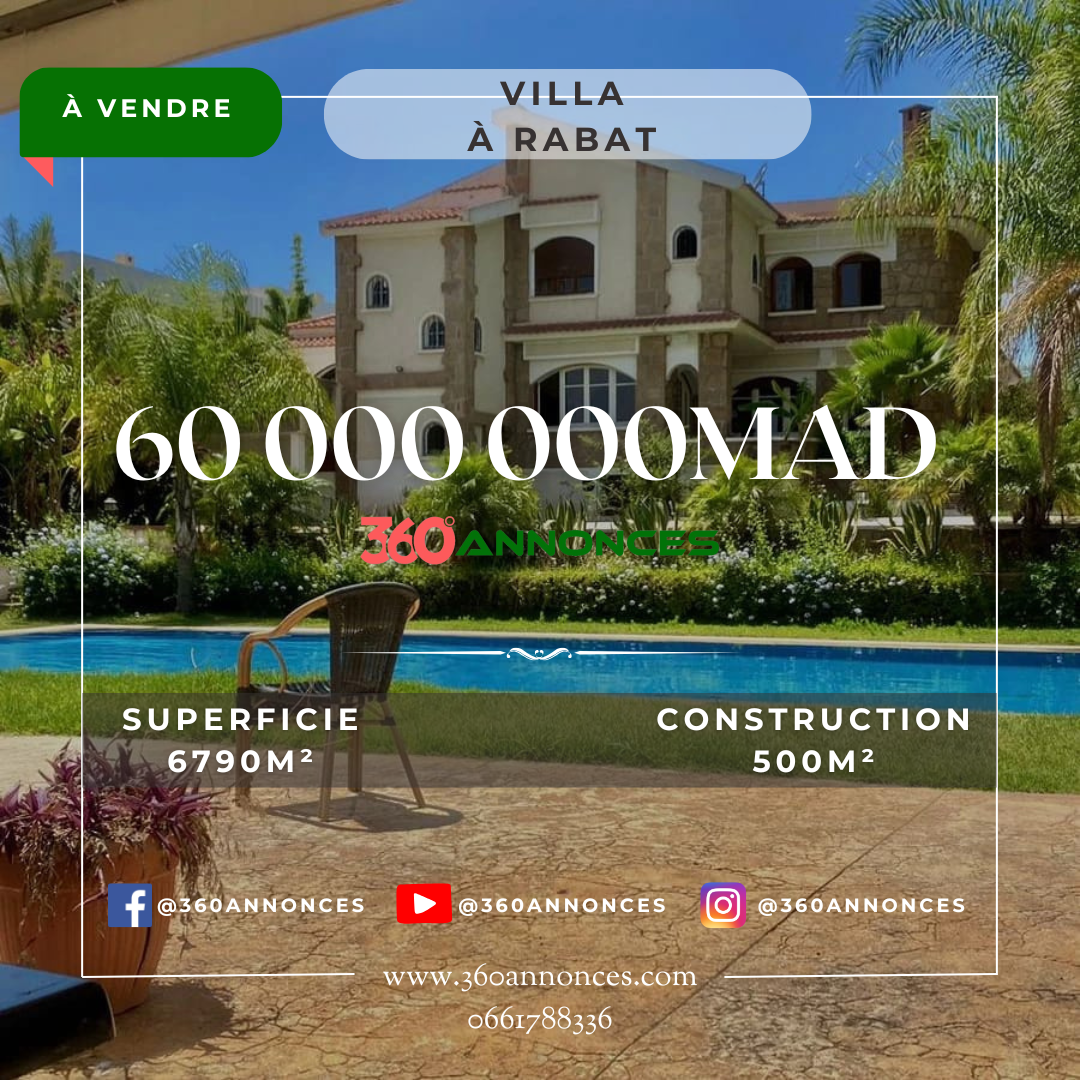 Villa à vendre à Rabat Dar Essalam
