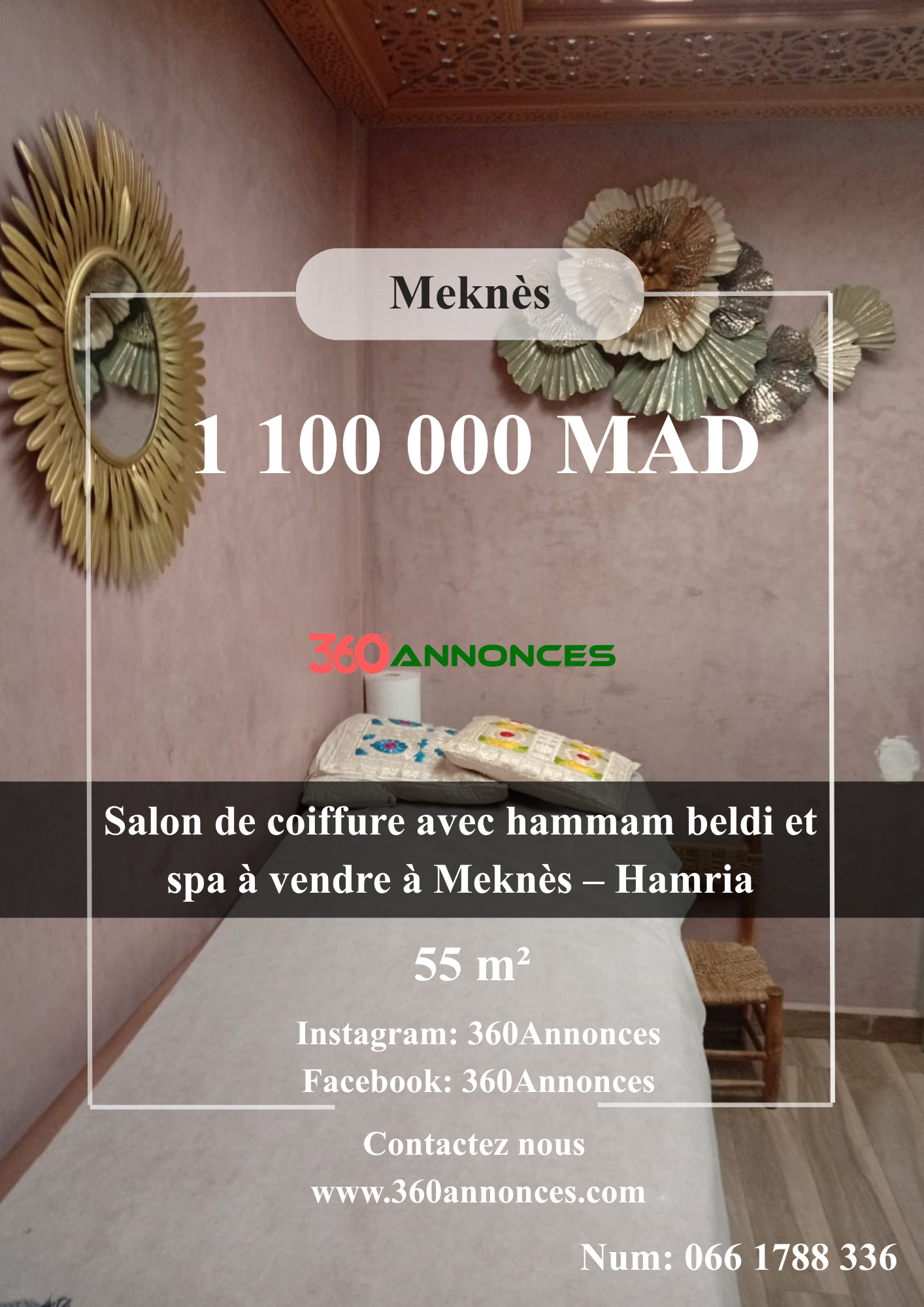 Commerce à vendre à Essaouira Hamria,Mekns
