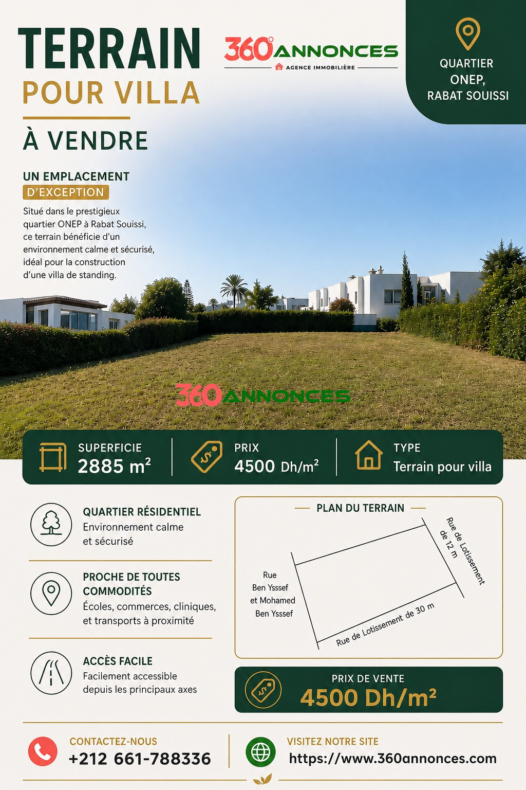 Villa à vendre à Rabat SOUISSI (Rabat)