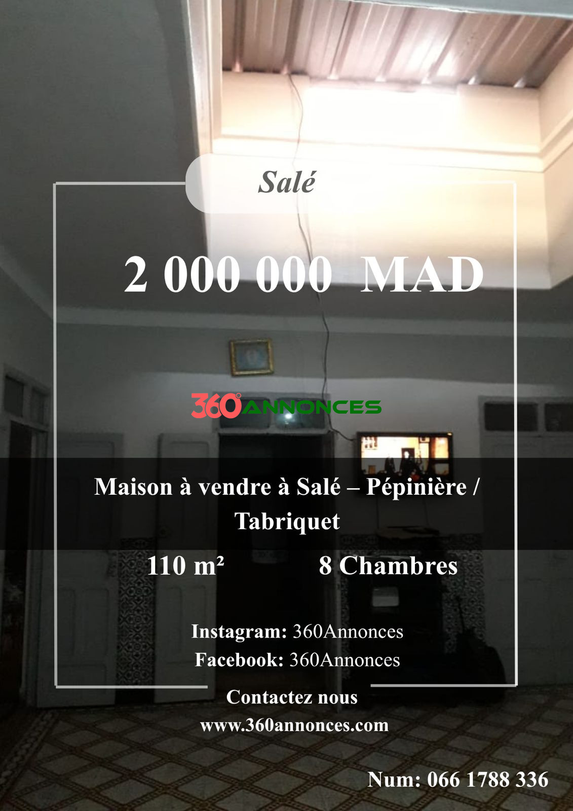 Villa à vendre à Sale Tabriket (Sale)