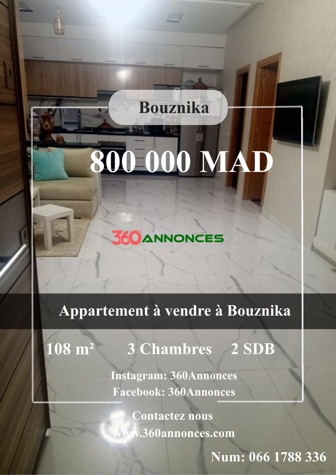 Appartement à vendre à Bouznika