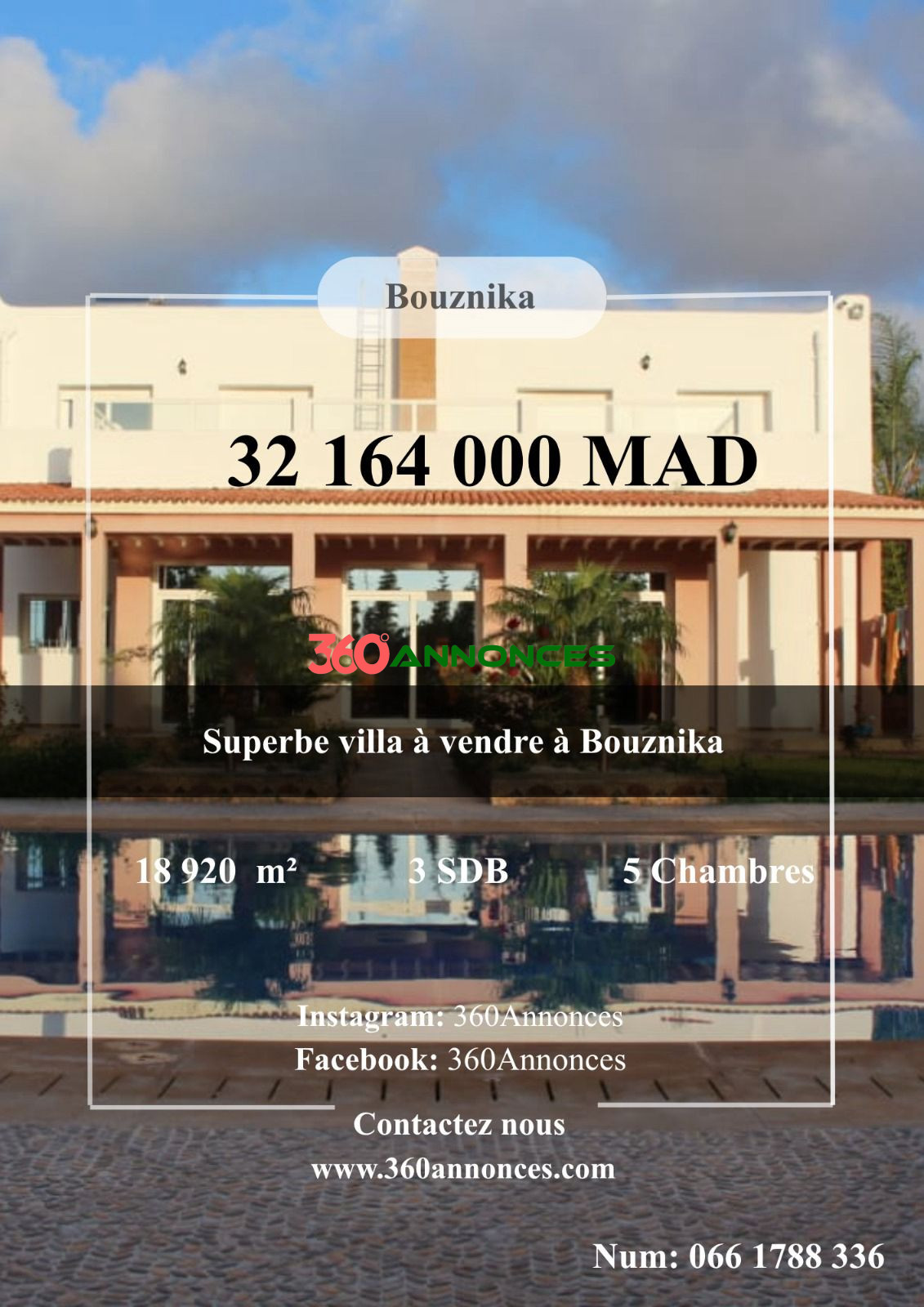 Villa à vendre à Bouznika bouznika