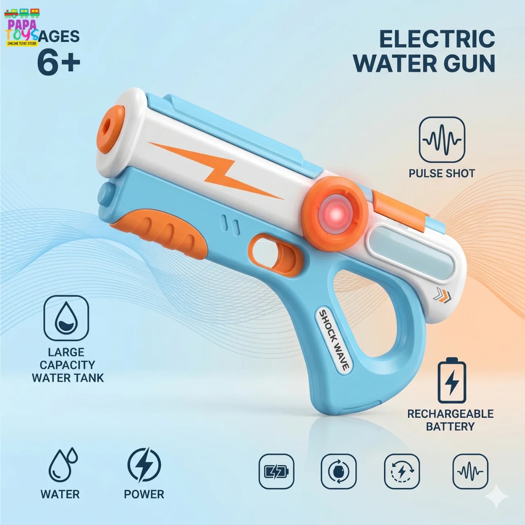 Electric Rechargeable Water Gun for Kids – Large Water Tank 3