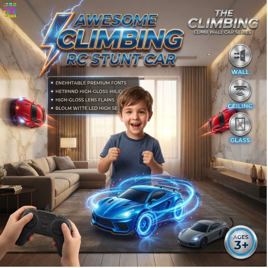 Defy Gravity with the Ultimate Wall-Climbing RC Stunt Car!