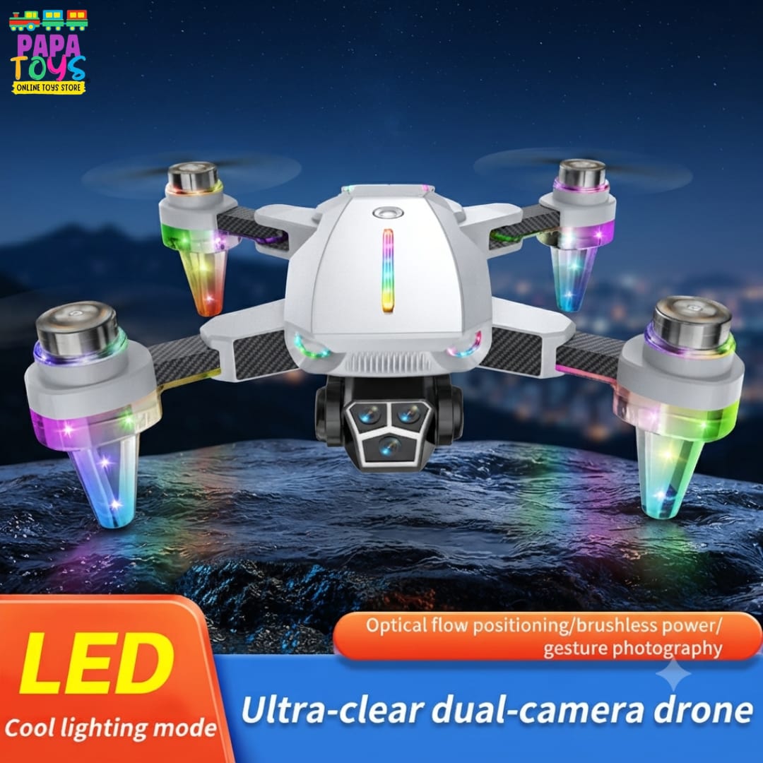 P7 Max Dual-Camera Brushless Drone: 8K Aerial Imaging with RGB Lighting