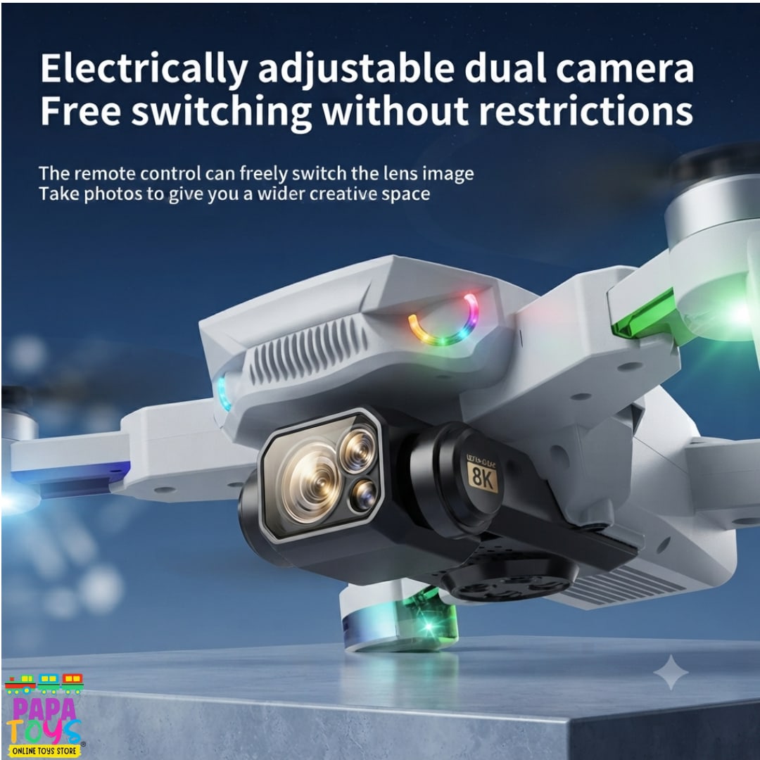 P7 Max Dual-Camera Brushless Drone: 8K Aerial Imaging with RGB Lighting 3