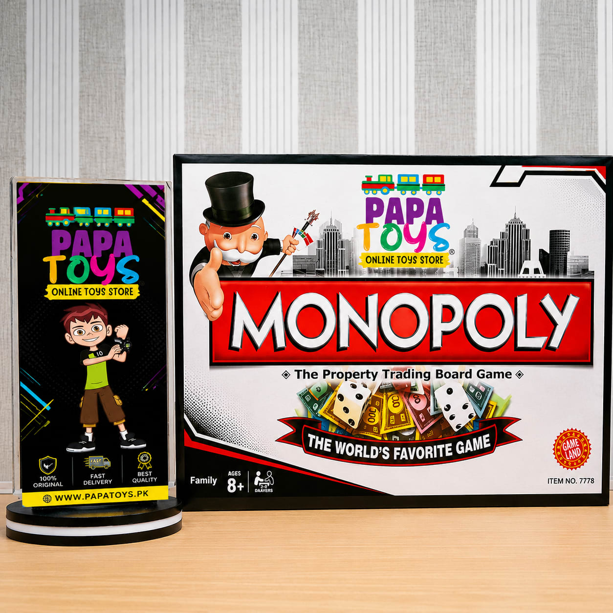 Monopoly Board Game – Classic Family Property Trading Game | Ages 8+ | Papa Toys Pakistan