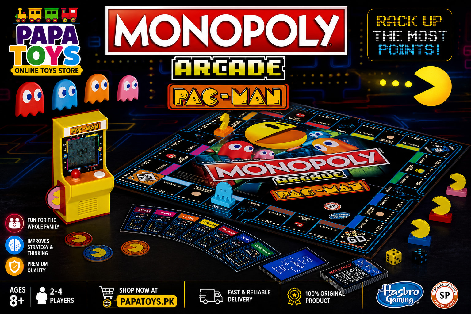 -Man Board Game | Electronic Family Strategy Game | Ages 8+ | Papa Toys Pakistan alternate view