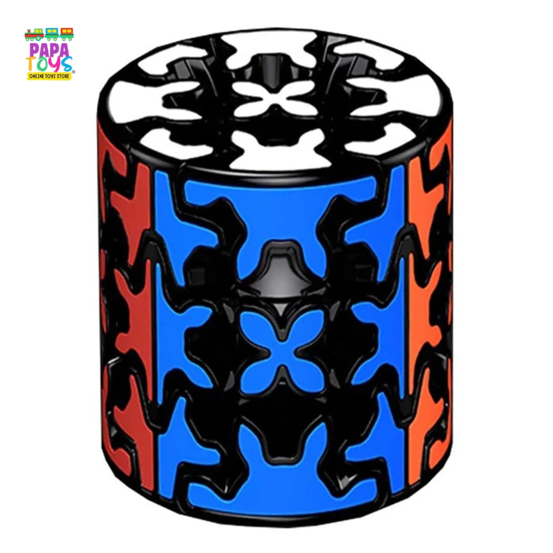Gear Cylinder Magic Puzzle Cube | Creative Shape-Shifting Fidget Puzzle | Brain Teaser Toy for Kids & Adults alternate view