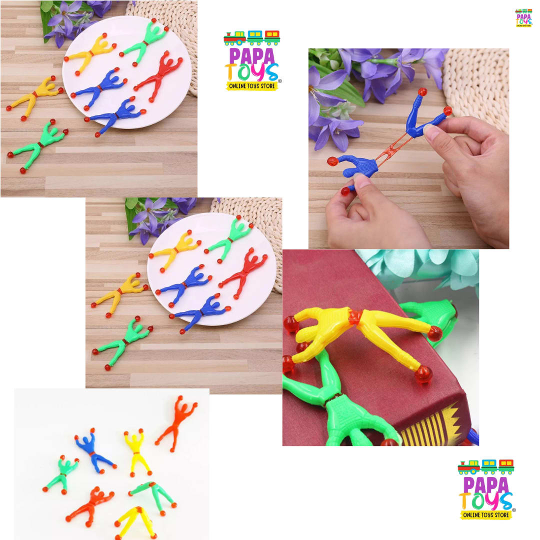 Sticky Wall Climbing Man Toy | Stretchy Toss & Climb Fidget Toy | Fun Party Toy for Kids 3