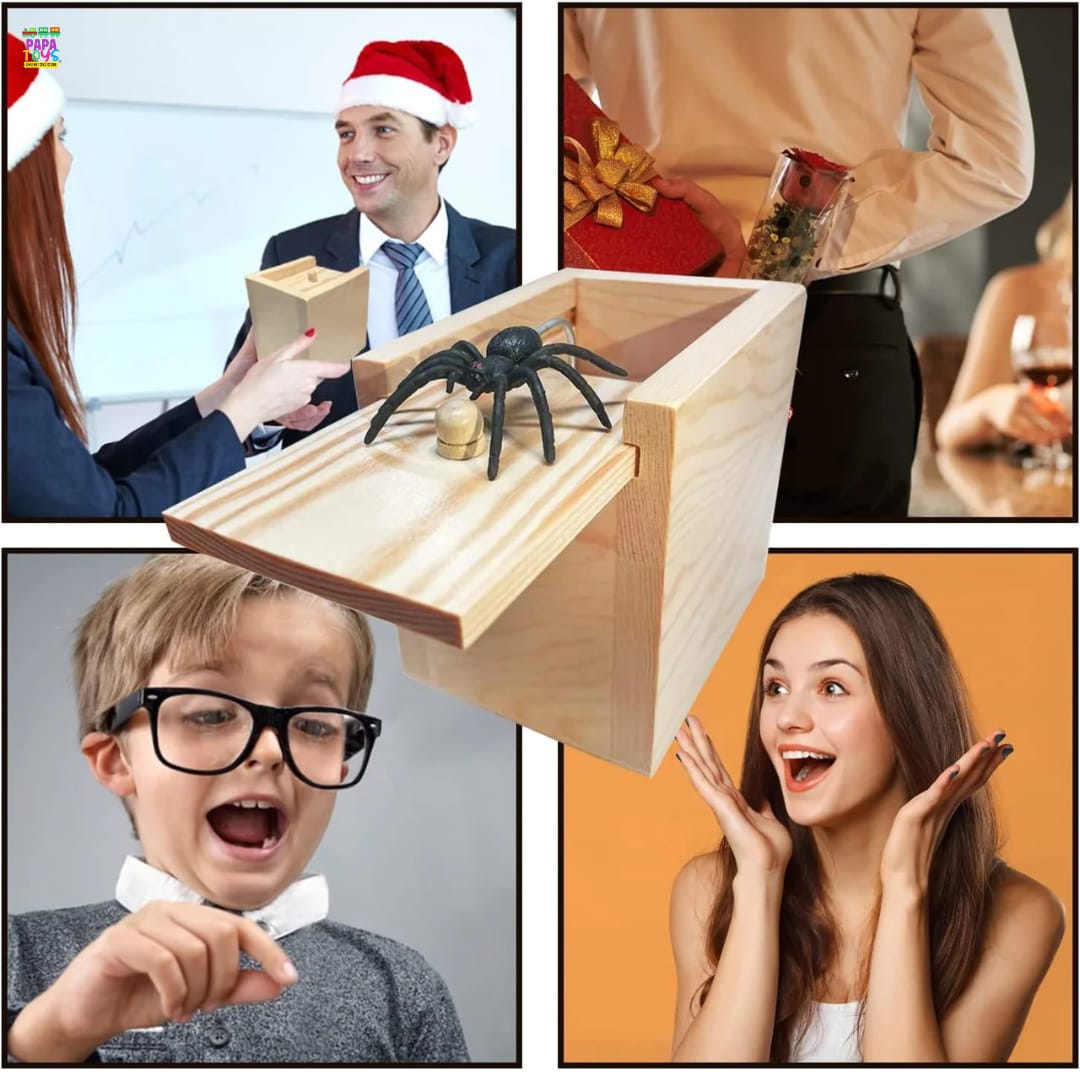 Scary Spider Prank Box – Funny Surprise Gift & Halloween Trick Toy for Kids & Adults alternate view