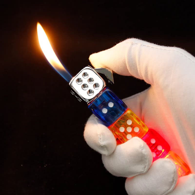 Creative Dice Butane Windproof Lighter – Refillable Pocket Torch Lighter | Stylish Gift for Men 3