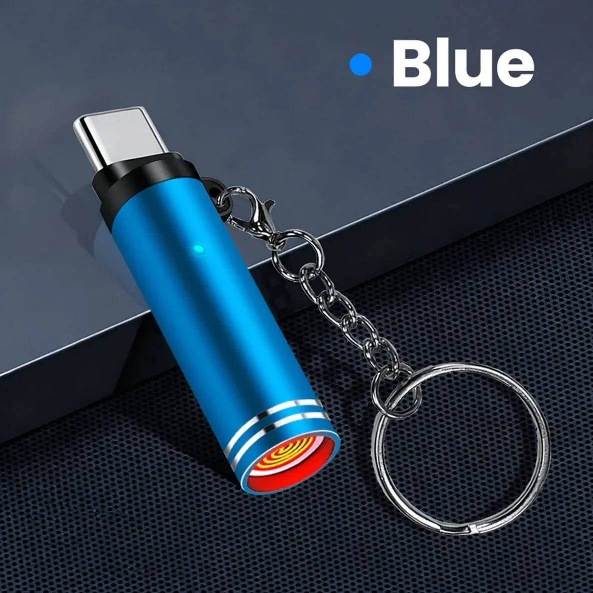 Mini Portable USB-C Mobile Lighter | Rechargeable Electric Keychain Lighter | Windproof Flameless Design 4