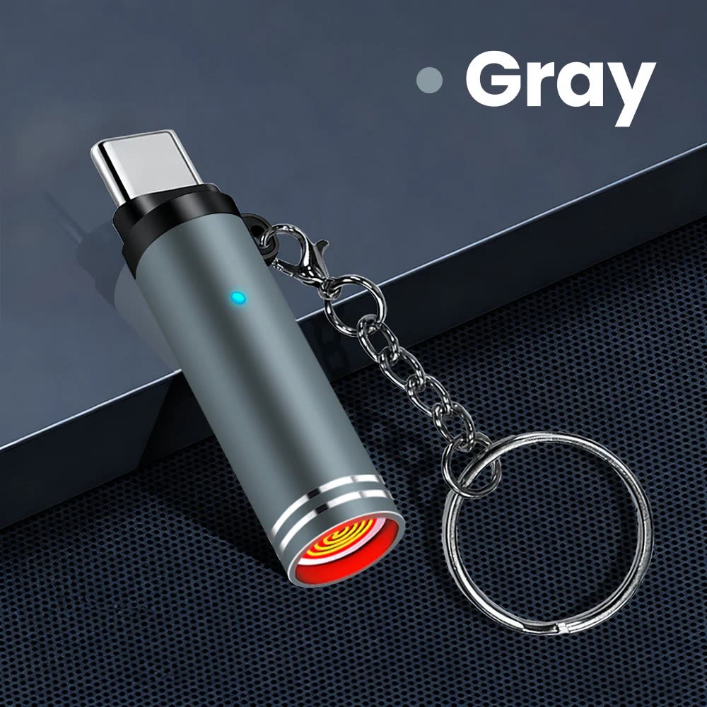 Mini Portable USB-C Mobile Lighter | Rechargeable Electric Keychain Lighter | Windproof Flameless Design 5