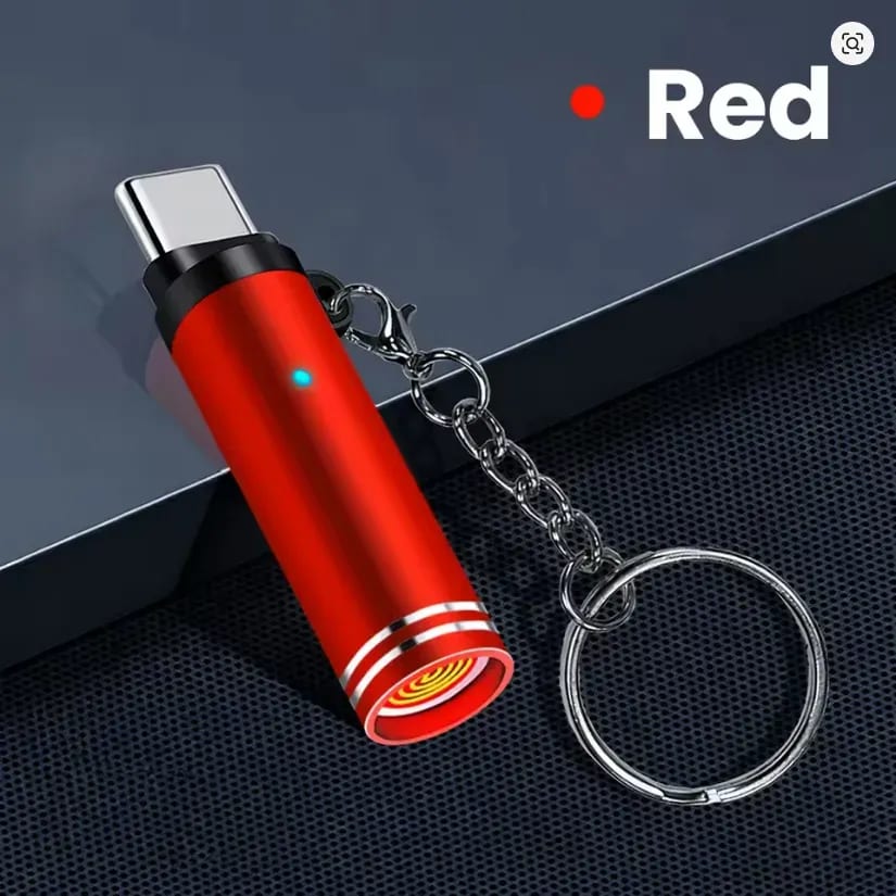 Mini Portable USB-C Mobile Lighter | Rechargeable Electric Keychain Lighter | Windproof Flameless Design 6