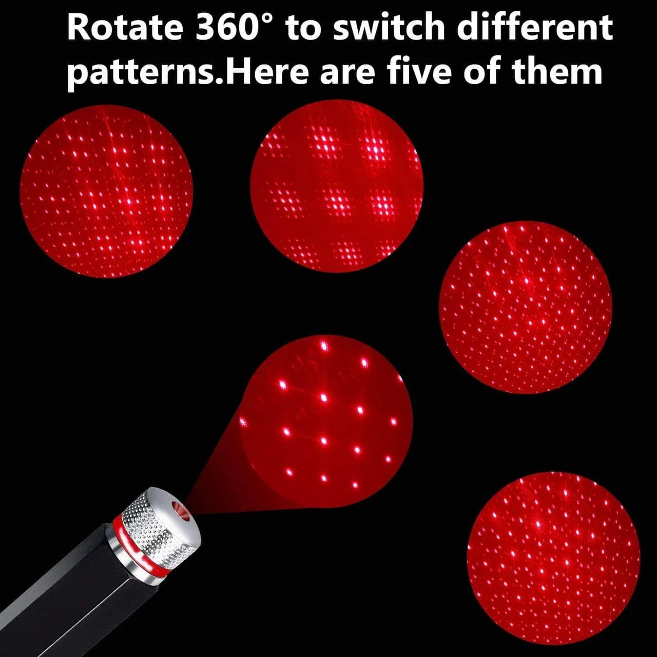 Mini USB Car Star Light | LED Roof Atmosphere Light | Plug & Play Interior Ambient Light for Car 5